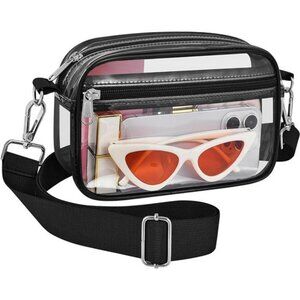 Clear Bag for Stadium Events Clear Messenger Bag Clear Purse for Concert